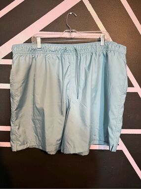 Nike Pastel Blue Athletic Shorts with Drawstring